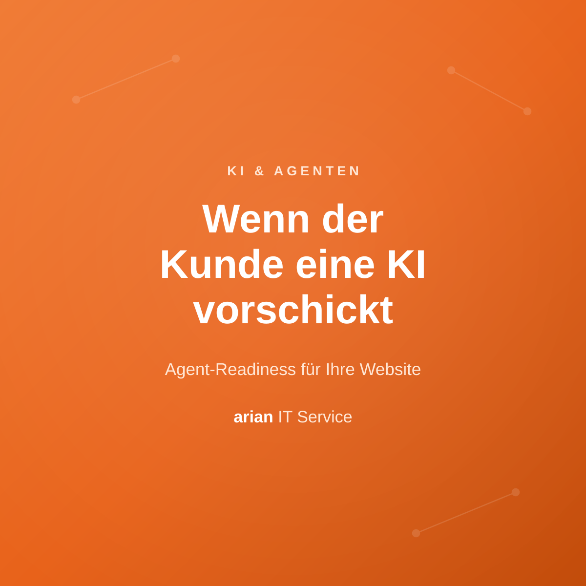 Wenn der Kunde eine KI vorschickt: warum Ihre Website für KI-Agenten lesbar sein muss
